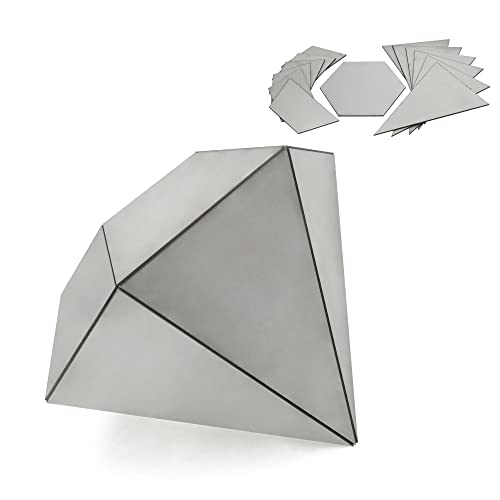 Flameweld Welding Kit Welding Plate - 13Pcs 201 Stainless Steel Welding Coupons Diamond Shape, 11 Gauge 1/8" Thick Welding Training Metal With Mig, Tig, Gas, Arc, Stick #TOP20