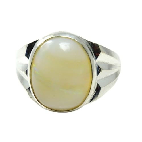Bague en opale véritable et argent pour illuminer vos tenues de soirée et quotidiennes