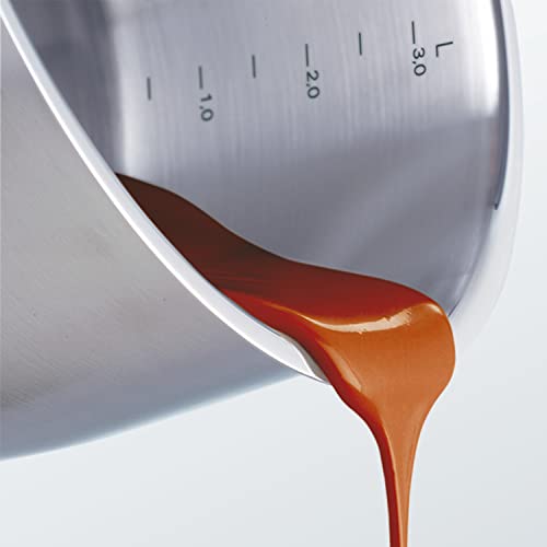 Fissler original-profi collection Stainless Steel Roaster (11-in, 5 Quart) High Domed Metal-Lid, round covered, Induction, silver