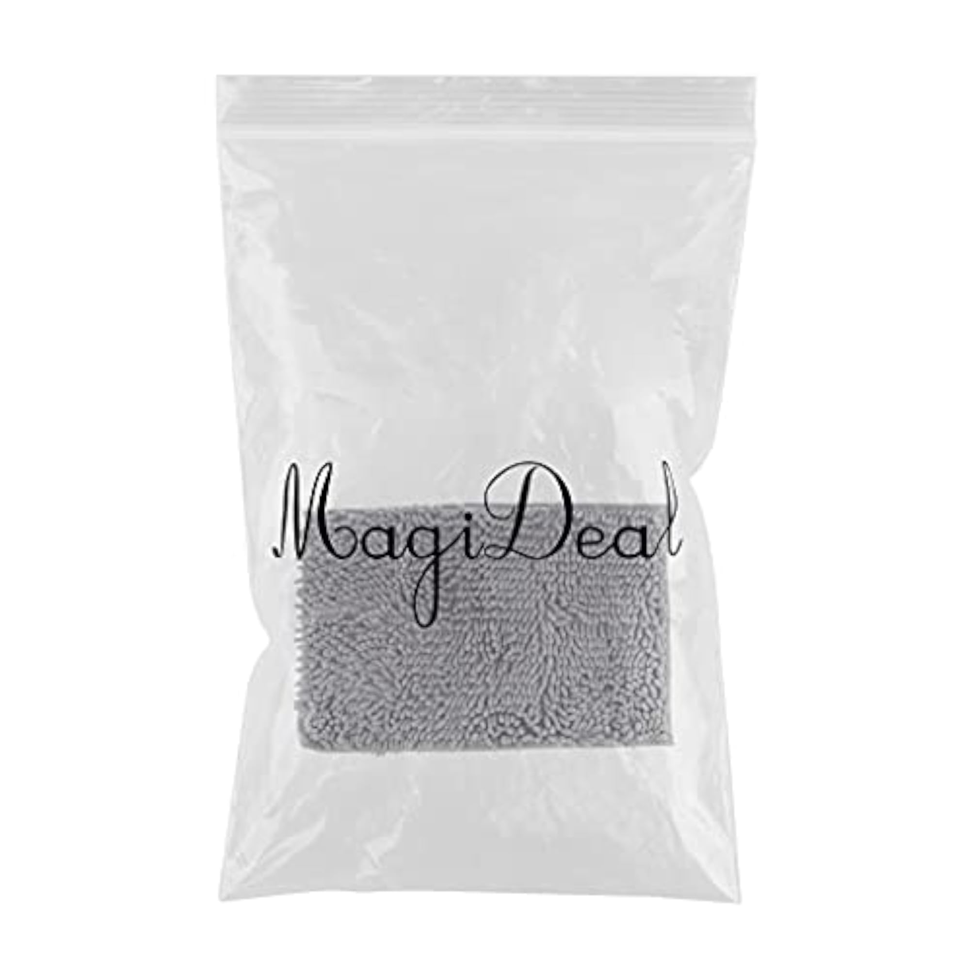 Absorbent Chenille Bathroom Shower Mat, Non-Slip, Deep Gray