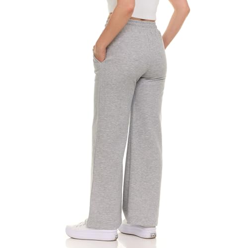 Wide Leg Sweatpants Women – High Waisted Comfy Fleece Baggy Womens Sweatpants, Casual Loose Women Lounge Pants3