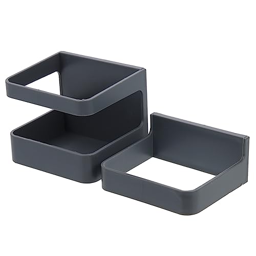 Yardenfun 2 Sets Wall Mounted Umbrella Rack Creative Storage Solution for Garden and Home Umbrella Stand with Shelf for Parasol and Regular Umbrellas Space Saving Design