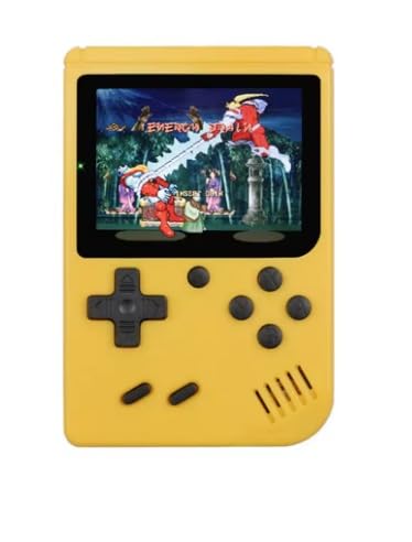 Console Portatile con Giochi Arcade | Mini Console di Giochi Retrò | 400 giochi in 1 | Portatile ogiochi Classici regalo natale | Super Console Retrò Game per Bambini e Adulti GIALLO