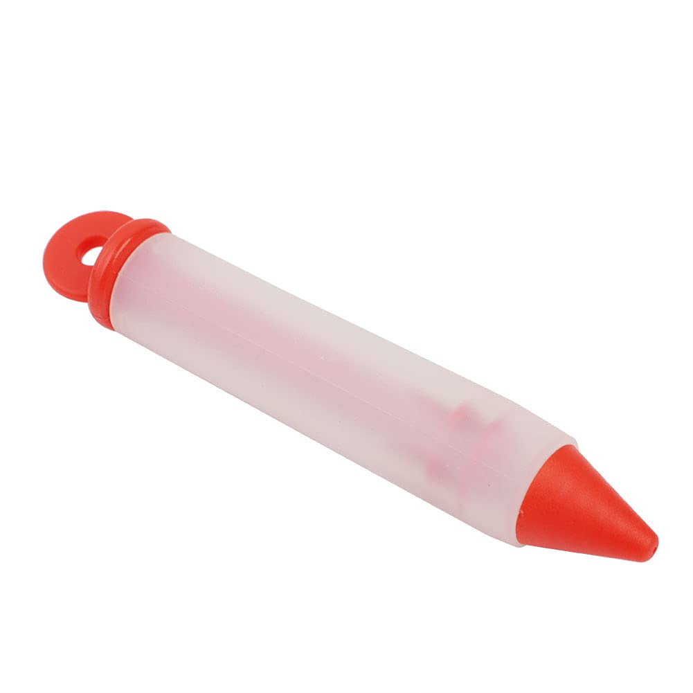 Stylo design à dessert en silicone Lybunair avec quatre buses pour décoration de chocolat et de crème, lettrage artistique et dessin sur gâteaux et pâtisseries (Bleu)