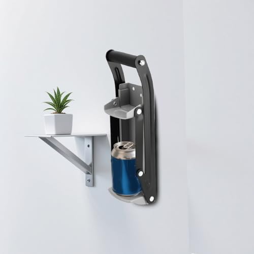 Presse-canettes 500 ml avec décapsuleur Lot de 2 Can Crusher 16 oz