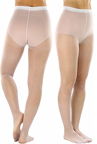 Image of ToBeInStyle Women's Control Top Sheer Footed Pantyhose Hosiery Tights Stockings