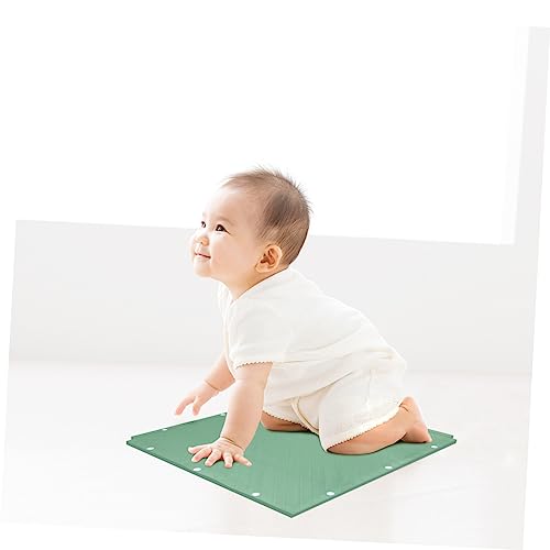 TOGEVAL 1Pc Kruipen Mat Vloerkleden Baby Tapijt Baby Speelmatten Voor Vloer Childrens Kruipen Mat Speelmatten Voor Baby Cartoon Tapijt Silicagel Groen Baby Speelkleed Baby Tapijt Tapijt - Afbeelding 3