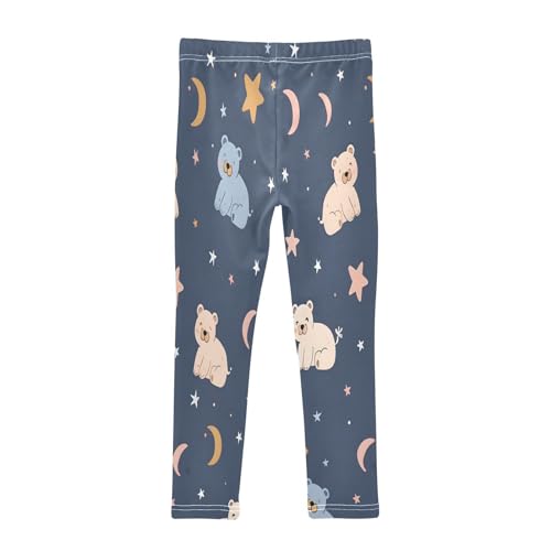 Toddler Girls Leggings Printed Yoga Pants Leggings Starry Sky Bear for Kids2