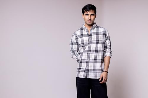 Image of Men's Regular Fit Reversible Checkered Shirt