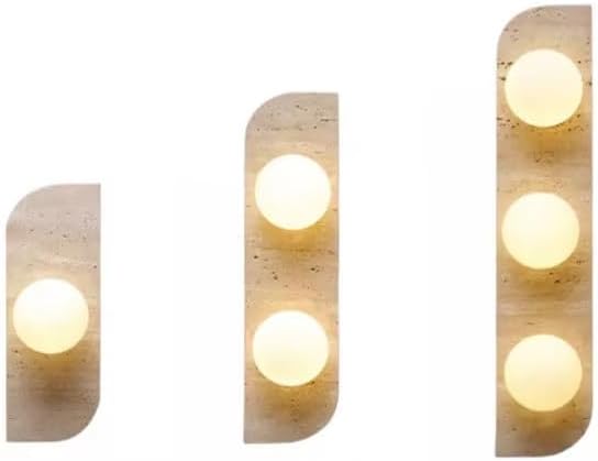 Kitchen Faucet Marble LED Wall Lamp Natural Stone White Glass G4 for Stairs Aisle Corridor Parlor Bedroom Indoor Lighting