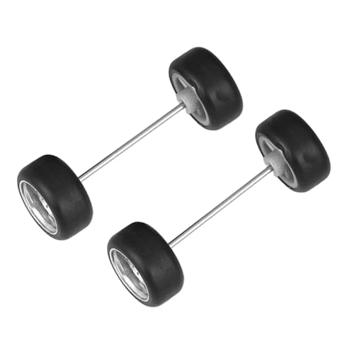 Perfeclan 4x1: 64 roues modèle de Simulation roues de voiture pneus pièces de rechange avec arbre...