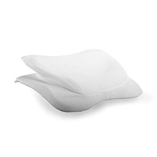 Copper Fit Angel Ultimate Memory Foam Pillow for Side and Back Sleepers, White, Queen/Standard