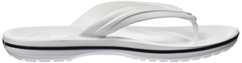 Chinelo Crocband Flip, Crocs, Adulto Unissex, Branco, 37