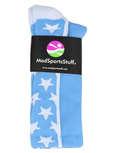 MadSportsStuff All Stars Socks with Stars Crew Athletic Socks Youth Basketball Socks Girls Basketball Socks Boys3