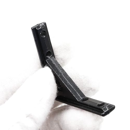 Image of 20Pcs 2020 Aluminum Extrusion Black Corner Bracket T Slot Inside L Shape Joint Angle Hardware Panel Mount Connector with Screws for 20 Series 20 /20 2040 V Slot Extruded Aluminum Profile