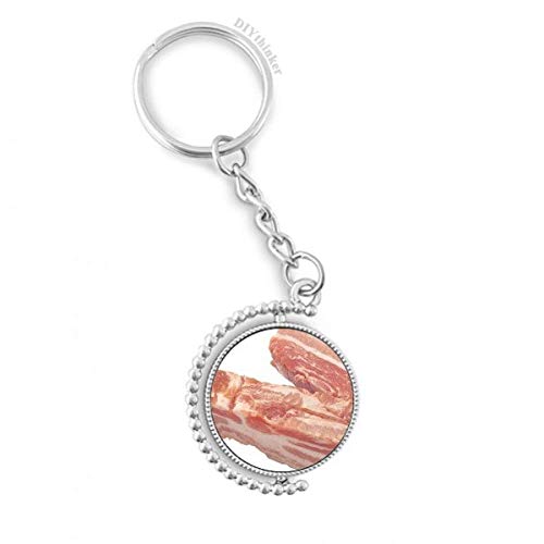 Porte-clé rotatif graisse de porc viande crue pour ne plus jamais perdre son trousseau de clés