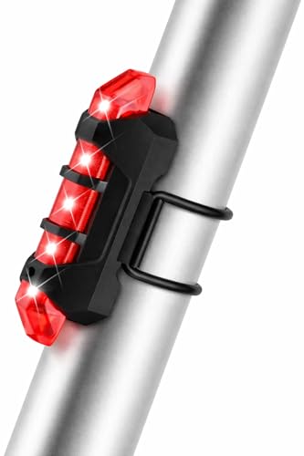 Image of ALYV Rechargeable Bicycle Light with Horn & LED Tail Light | USB Powered Front & Rear Cycle Light Combo | Multiple Light Modes | Universal Mount