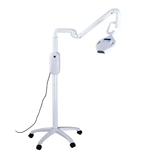 Dental Mobile Teeth Whitening Lamp with 8Pcs LED Cold Blue Light Tooth Whitening Bleaching Accelarator 24W