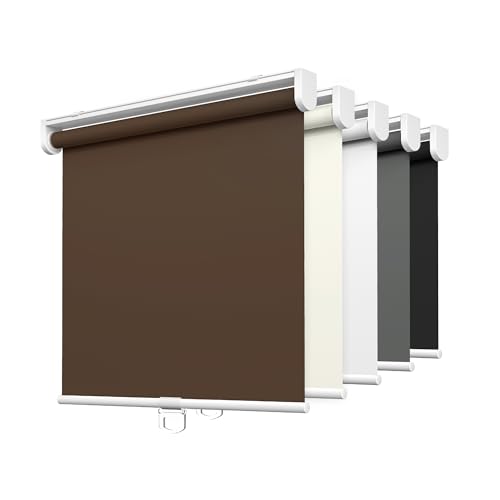 LazBlinds No Tools No Drill Cordless Roller Shades, 100% Blackout