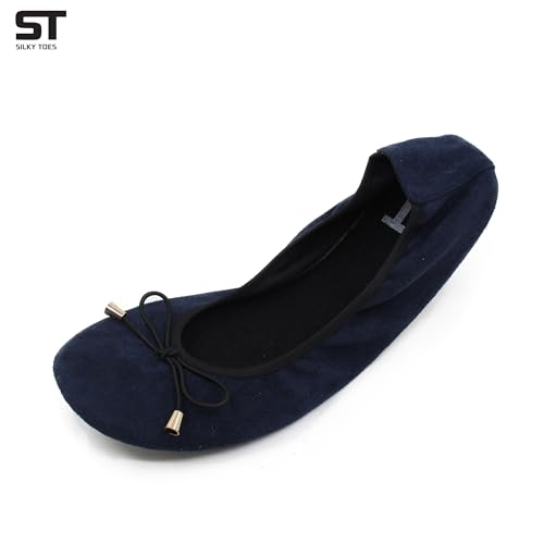 Image of Silky Toes Foldable Flat Shoes for Women | Portable Ballet Flats for Weddings, Parties, Events, Travel |Comfortable Cushioned