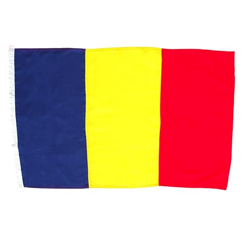 Drapeau de la Roumanie tissu lourd 160 g/m² pavillon tricolore extérieur