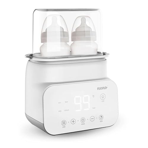 NENO® VITA - Flaschenwärmer Baby und Sterilisator für Babyflaschen - Baby Flaschen Wärmer - 5-in-1: Sterilisation, Erwärmen von Mahlzeiten und Milch, Auftauen, Temperaturhaltung – 4 Betriebsarten