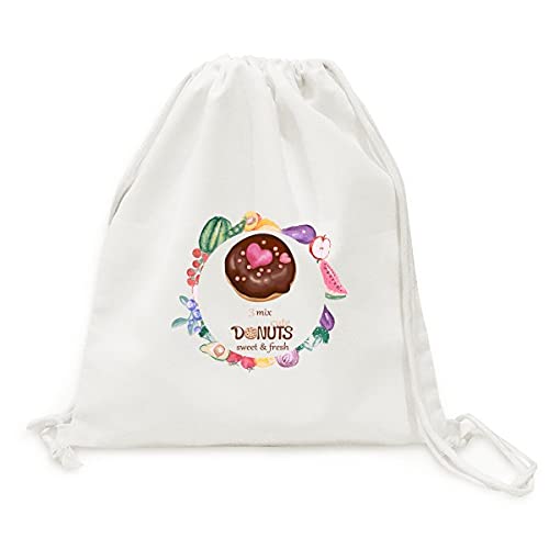 Sac en tissu pliable chocolat dessert pour faire le marché le week-end