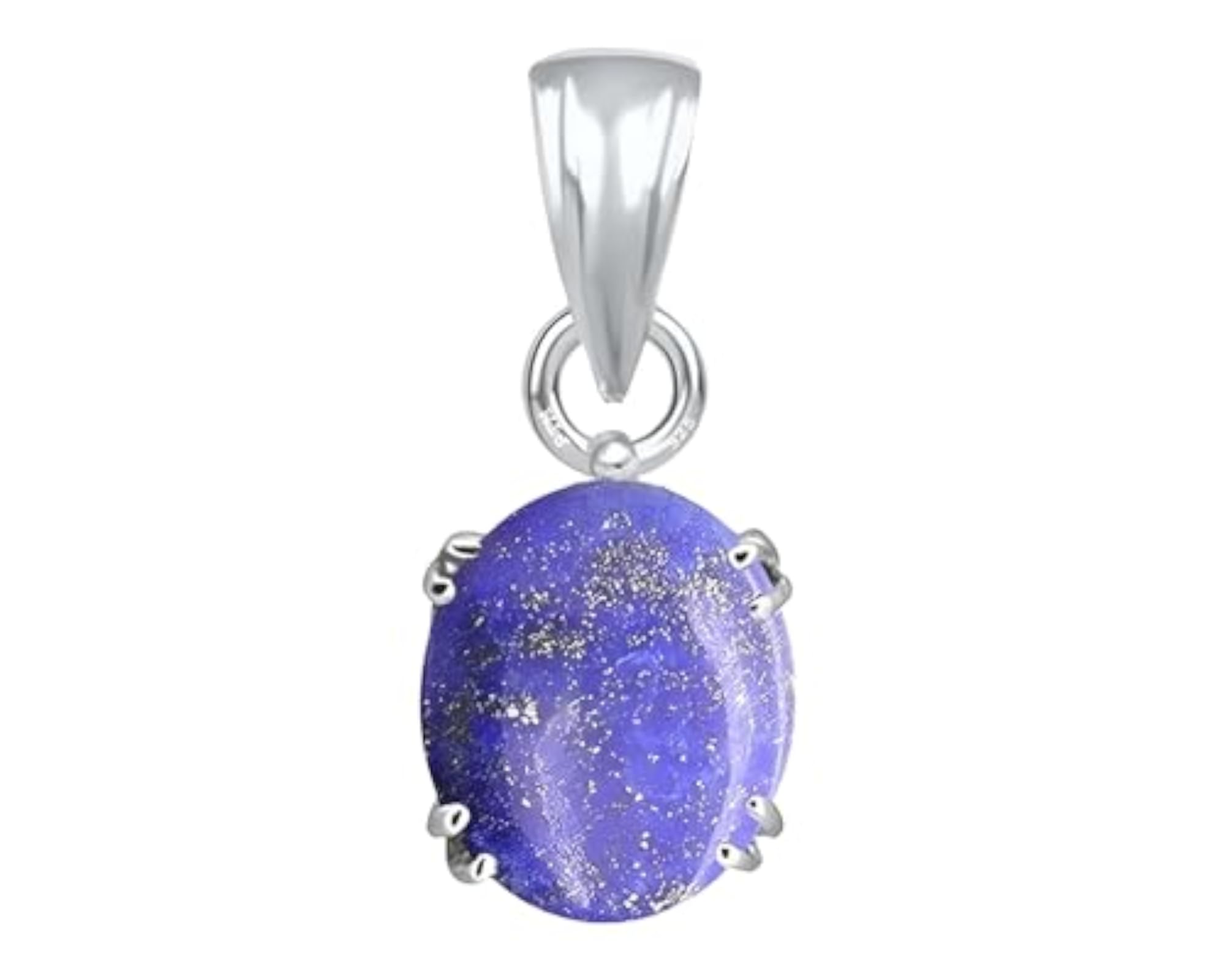 Natural Lapis Lazuli Gemstone Pendant, Certified