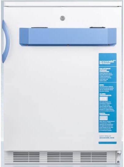 Summit Appliance VT65MLVAC456 Built-in Undercounter -30ºC All-freezer Certified to NSF/ANSI 456 for Vaccine Storage with NIST Calibrated Thermomter/Alarm, Manual Defrost, Electronic Controls