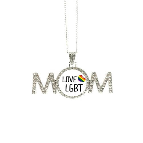 Collier LGBT cœur arc-en-ciel : le cadeau d'amour pour maman