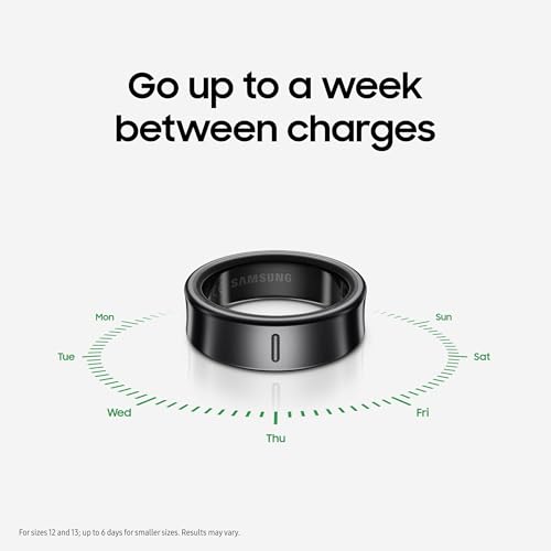 Image of SAMSUNG Galaxy Ring, AI Smart Ring, Size First w /Sizing Kit, No App Subscription, Fitness Monitor, Sleep Tracker, Up to 7-Day Battery, Size 10, Titanium Black [US Version, 1Yr Manufacturer Warranty]