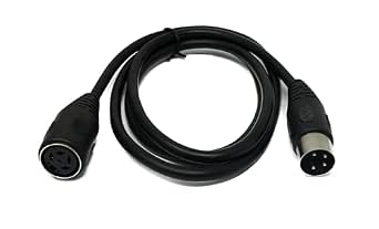 SYSTEM-S S-Video кабель 100 см DIN 4 pin вилка-розетка черный