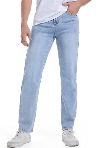 Men's Jeans Regular fit Blue Straight Stretch Fashion Comfort Jeans