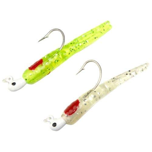 H&H Sparkle Beetle Double Rig 3 Inch 1/4 Jig Head Soft Lure Speckled