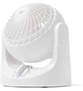 Ventilador de mesa Iris USA WOOZOO, circulador de ar de mesa oscilante, 3 velocidades, distância máxima de ar de 9,8 m, 112°...