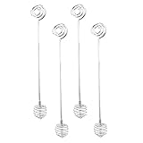 KOCKSHION 4個 ステンレス製 ハニーロッド ハニーディッパースティック ステアスティック 水洗い可能 再利用可能な 蜂蜜かき混ぜ棒