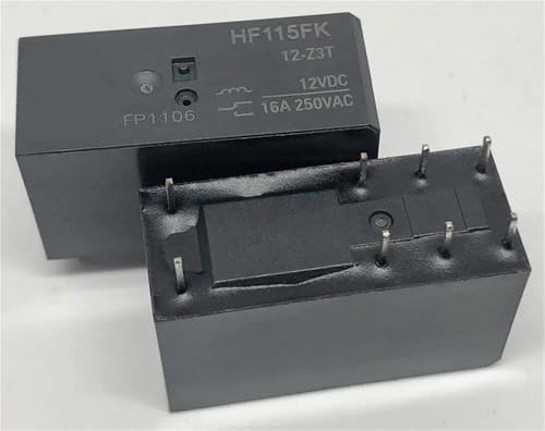 Relé HF115FK 12-Z3T de 12V para automatización industrial y placas PCB
