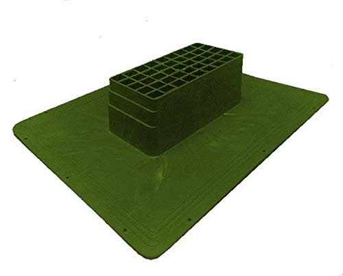 Uzman-Versand Dachlüfter Schwarz Dachentlüftung, Entlüfter, Dach, Flachdachlüfter, Dachhaube, Dachdurchführung, Rauchabzug Entlüfterstein, Dachentlüfter, Dachziegel,Lüfter,Flachdachentlüfter