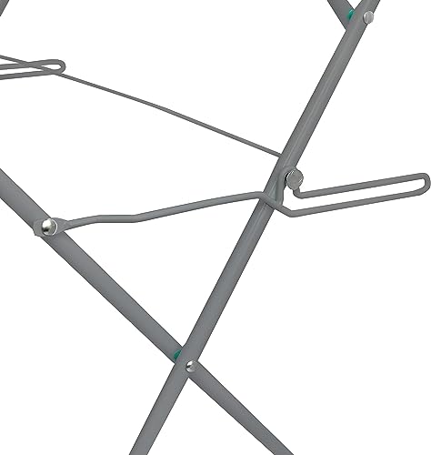 Casabella 3-Tier Clothes Airer - Metal Rack for Indoor & Outdoor Use, Foldable Design with Non-Slip Feet, Efficient 15m Drying Space - Image 7
