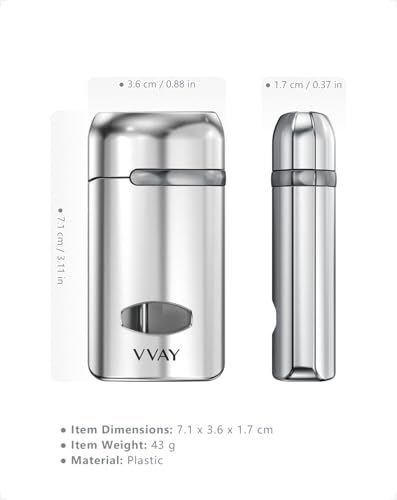 VVAY Sturmfeuerzeug Jetflamme | Butan-Nachfüllbar & Windfest (ohne Gas geliefert)