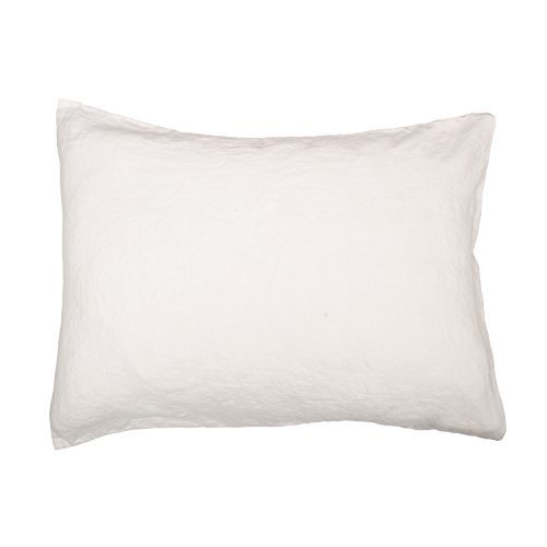 LinenMe Washed Bed Linen Duvet Cover, 86 by 86-Inch, Off White