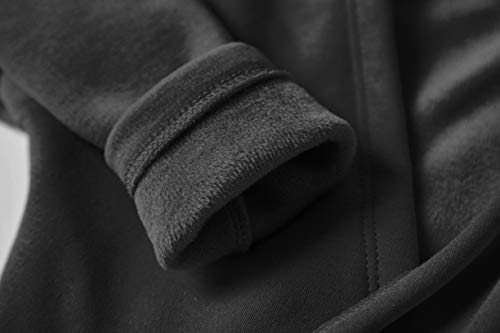 Danshow Girls Ballet Wrap Tops Kids Long Sleeve Dance Sweater,Velvet Inner(824-140-06) Black #TOP4