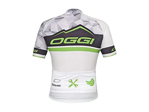 Camisa Uniforme Ciclismo Bike Oggi Skin Agile Elite Pro (Branca Verde Oggi, M)