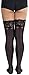 ToBeInStyle Women's Faux Lace Up Thigh Hi Stockings