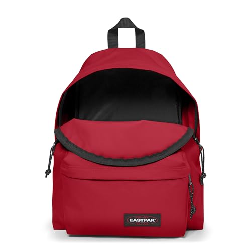 Image of EASTPAK Padded Pak'r - 24L Commuter Travel Backpack with Front Pocket, Water-Resistant, Vegan Materials & Adjustable Straps, Scarlet Red
