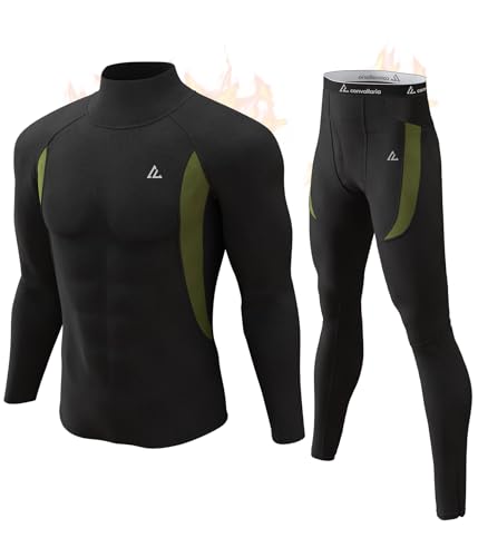 CL convallaria Mens Thermal Underwear Set with Fly, Long Johns