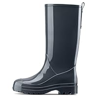 HISEA Rain Boots for Women Waterproof Garden Boots, Knee High Rain Shoes with Comfort Insole, Non-Slip Seamless Tall Rain Boots