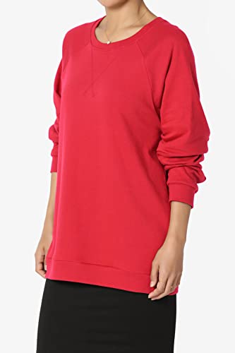 TheMogan Cotton Raglan Long Sleeve Crew Neck Loose Fit Comfy Pullover Top3