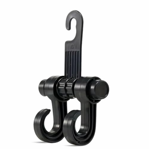 PARENCE.- Doppio gancio poggiatesta – 1 pezzo = 2 ganci + supporto – Portaposto per seggiolino auto per borsa, cappotto, borsetta, spesa – Accessorio antiscivolo universale