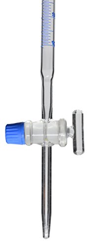Burette, 10Ml - 17" Long, 0.5" Diameter, Class B, Din Iso 385 Compliant, Borosilicate Glass With Glass Key Stopcock, 0.05Ml Graduations - Eisco Labs #TOP1